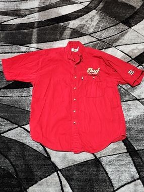 VINTAGE WINNERS CIRCLE EMBRODERED #8 DALE EARNHARDT JR NASCAR BUD RACING SHIRT